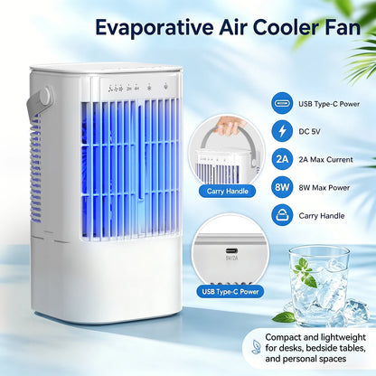 SereneCool Portable Night Light Fan