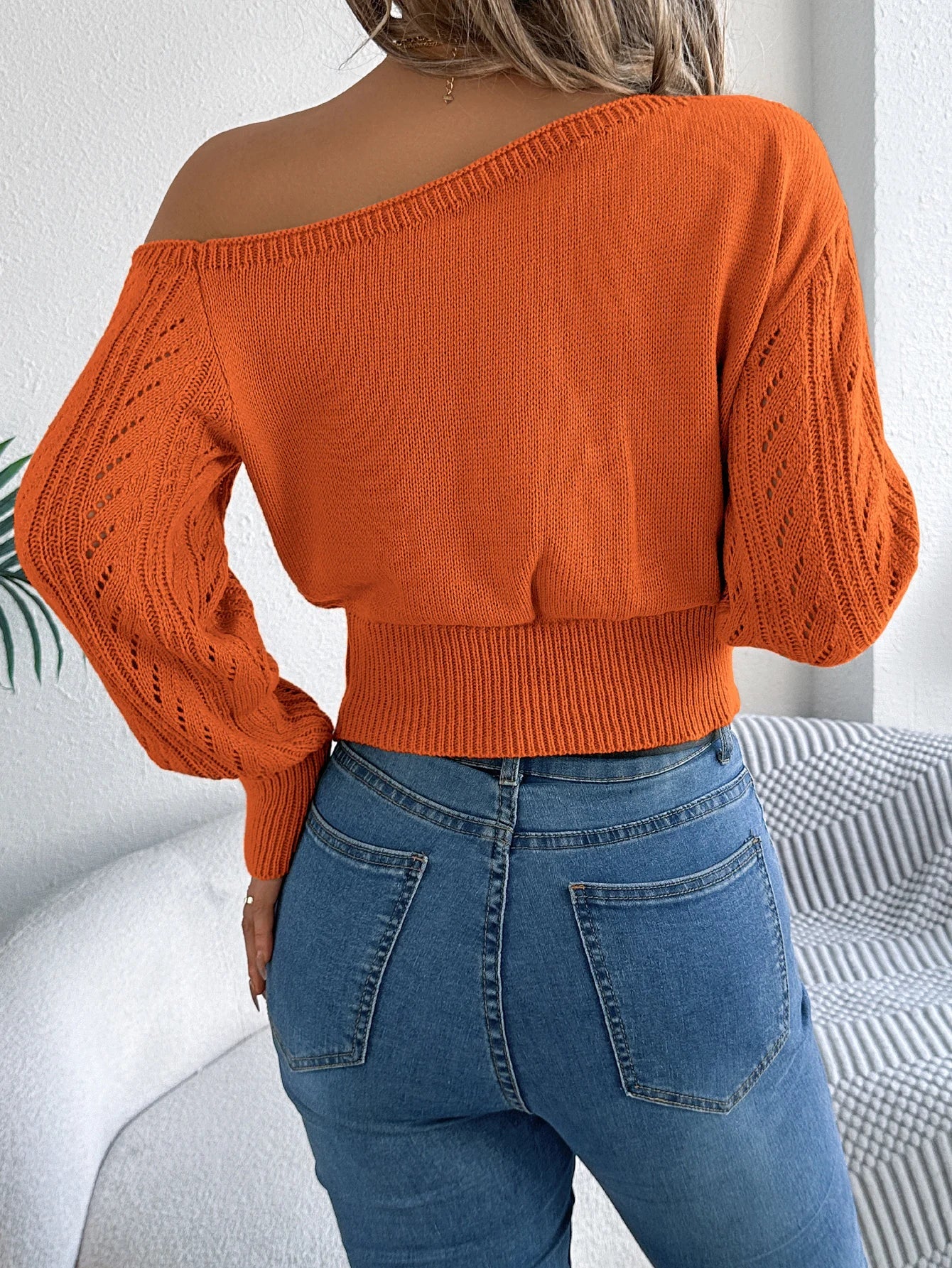 CARDITA OFF-THE-SHOULDER SWEATER