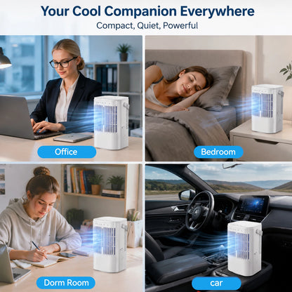 SereneCool Portable Night Light Fan