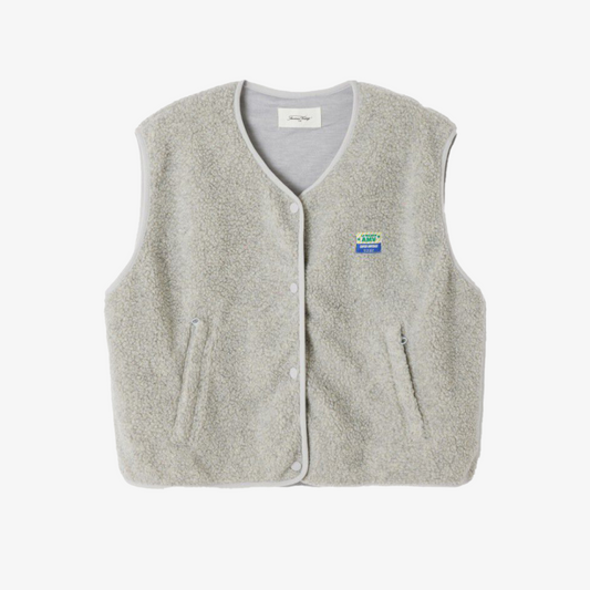 LAZY BEAUTY | SLEEVELESS TEDDY VEST