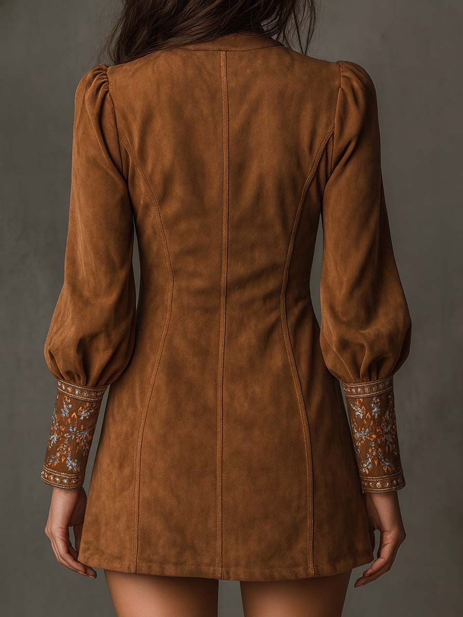 MFLLONDON |  Suede Mini Dress