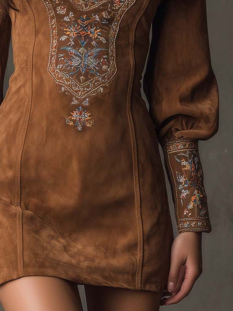 MFLLONDON |  Suede Mini Dress
