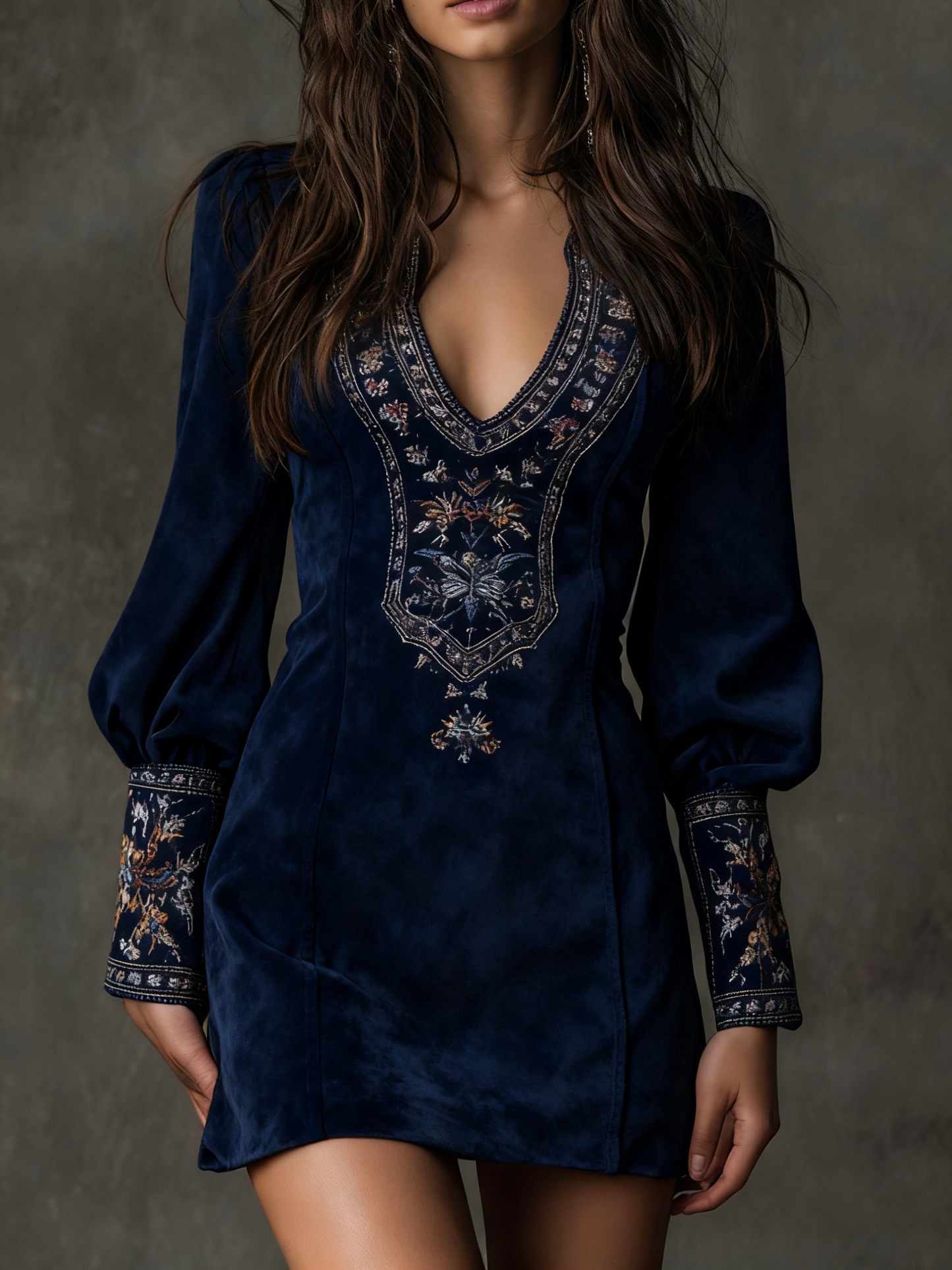 MFLLONDON |  Suede Mini Dress