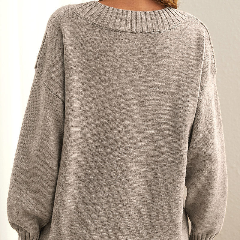 Aliana | Elegant V-Neck Sweater